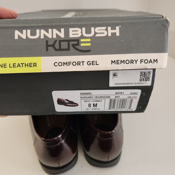 Nunn Bush Men Denzel Moc Toe Kiltie Tassel  Loafer KORE Comfort , Burgundy, 8 main image 6